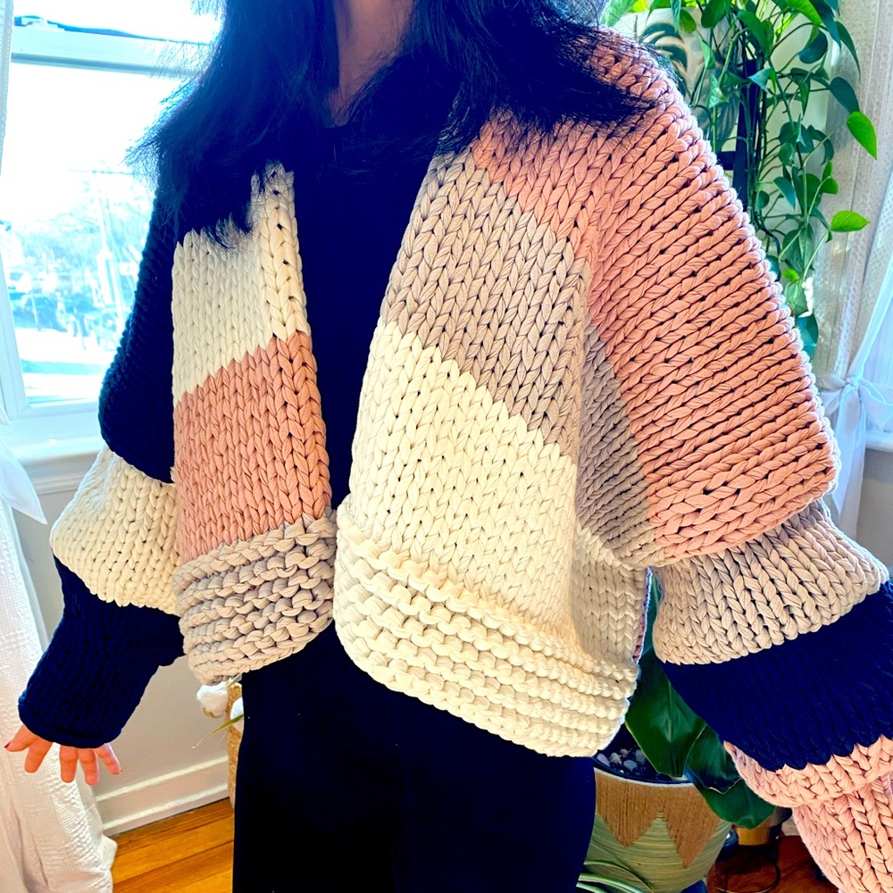 Bearaby Weighted HandKnit Sweater - Anti Anxiety - 100% Organic Cotton
